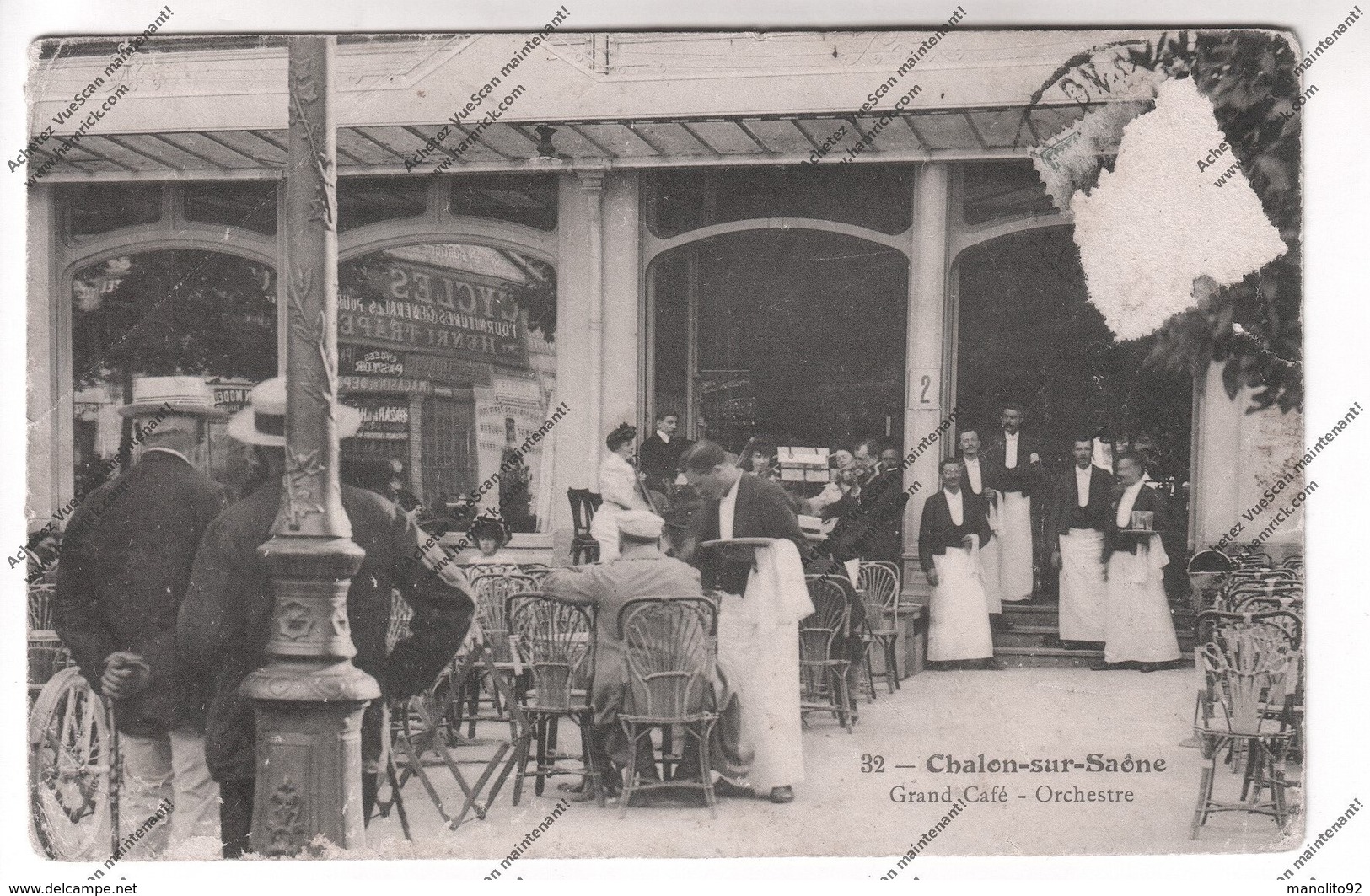 CPA 71 : CHALON SUR SAONE - Grand Café - Orchestre (serveurs En Terrasse) - Chalon Sur Saone