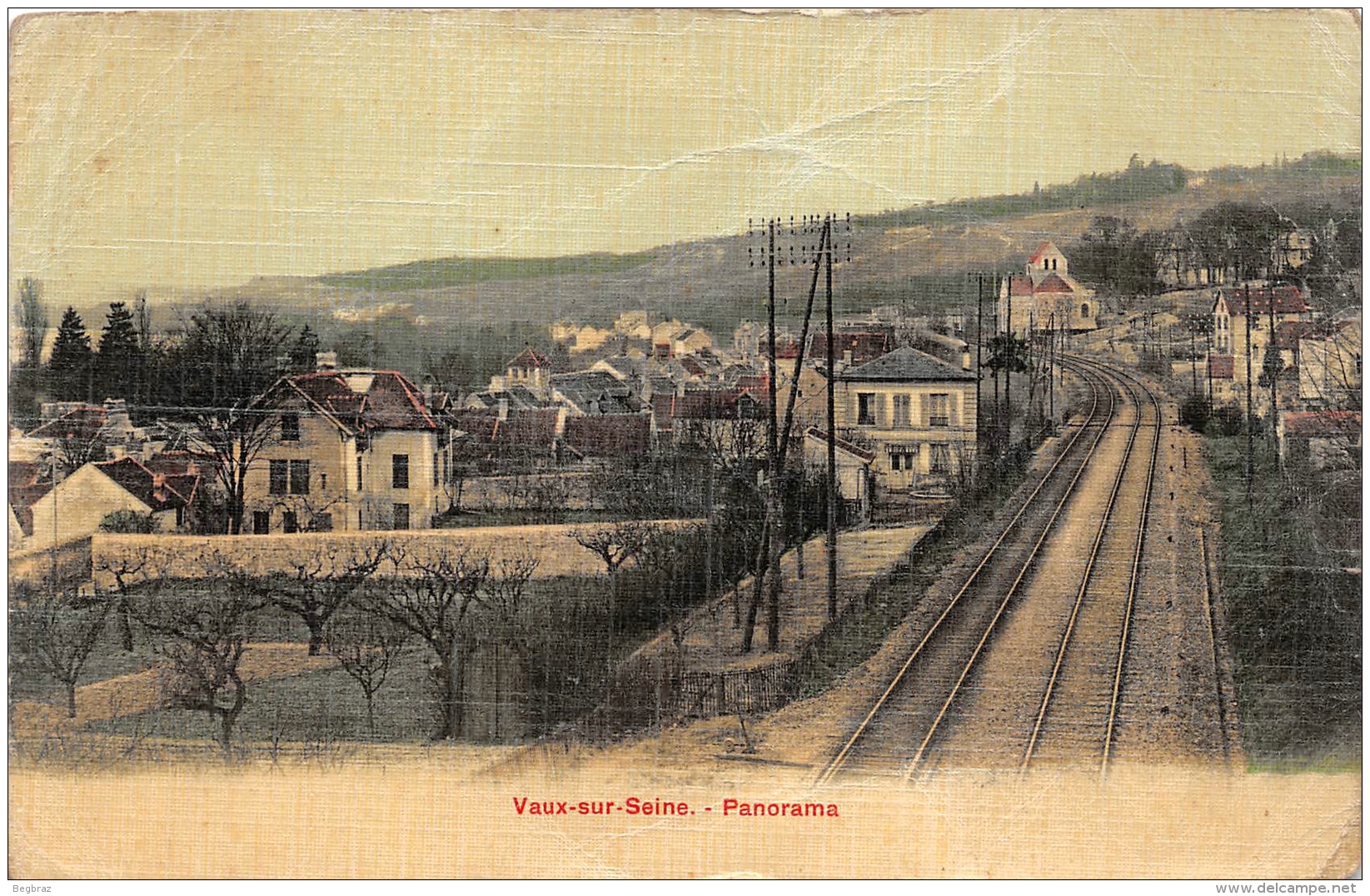 VAUX SUR SEINE    PANORAMA   CHEMIN DE FER - Autres & Non Classés