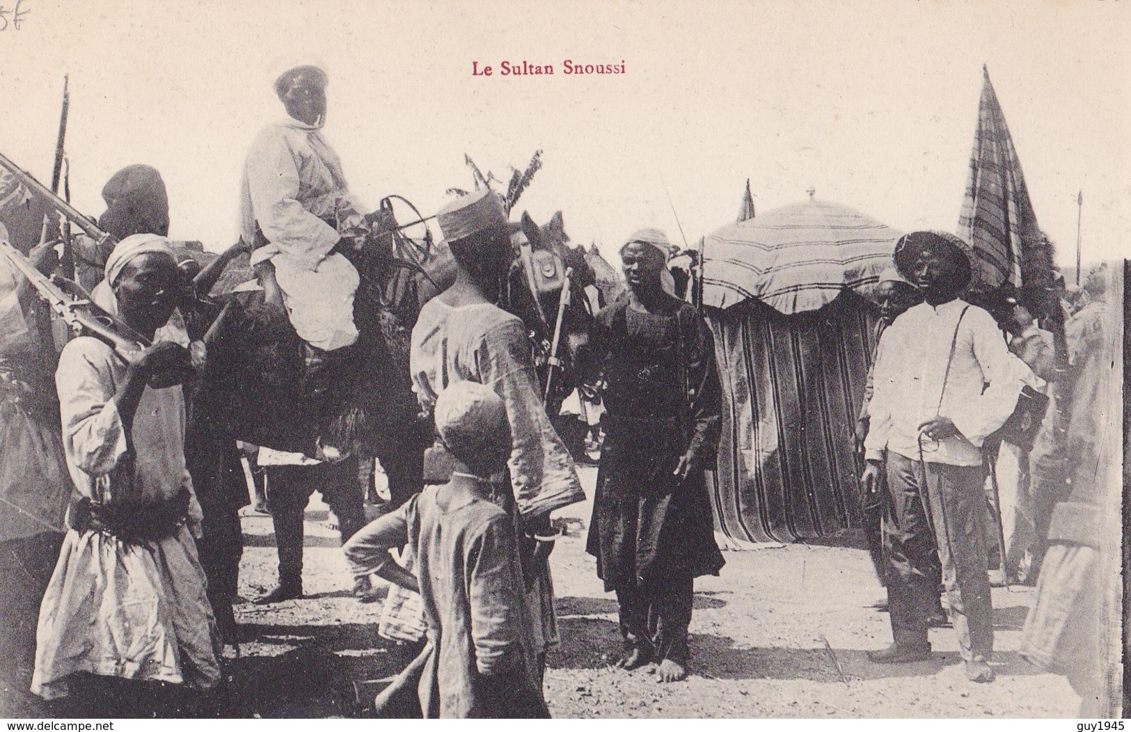 CONGO   Le Sultan  SNOUSSI  ( Plan Animé ) - Congo Français