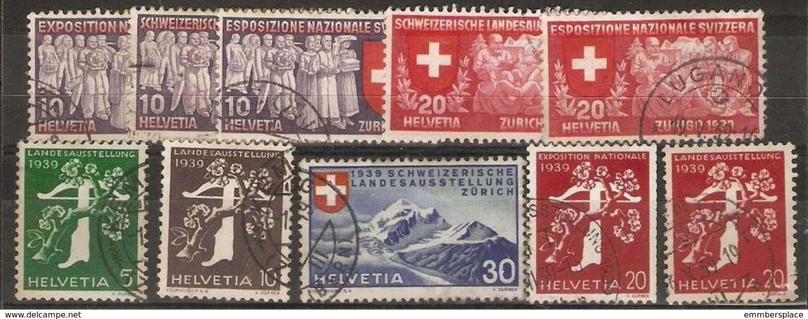 Switzerland - 1939 National Exhibition Used - Used Stamps