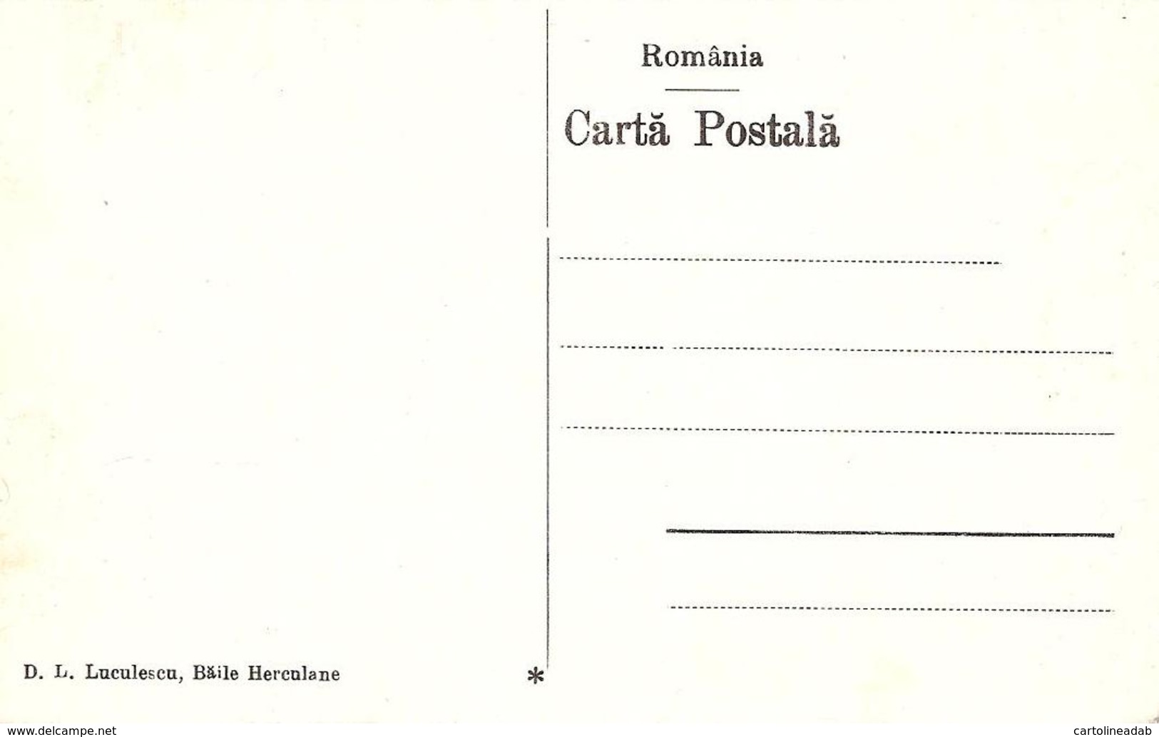 [DC7713] CPA - ROMANIA - BAILE HERCULANE - HOTEL DACIA - Non Viaggiata - Old Postcard - Romania