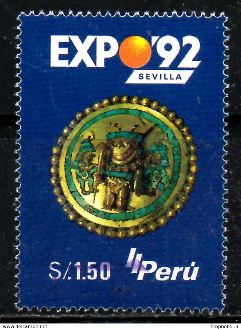 PEROU. N°1083 Oblitéré De 1996. Expo'92. - 1992 – Sevilla (España)