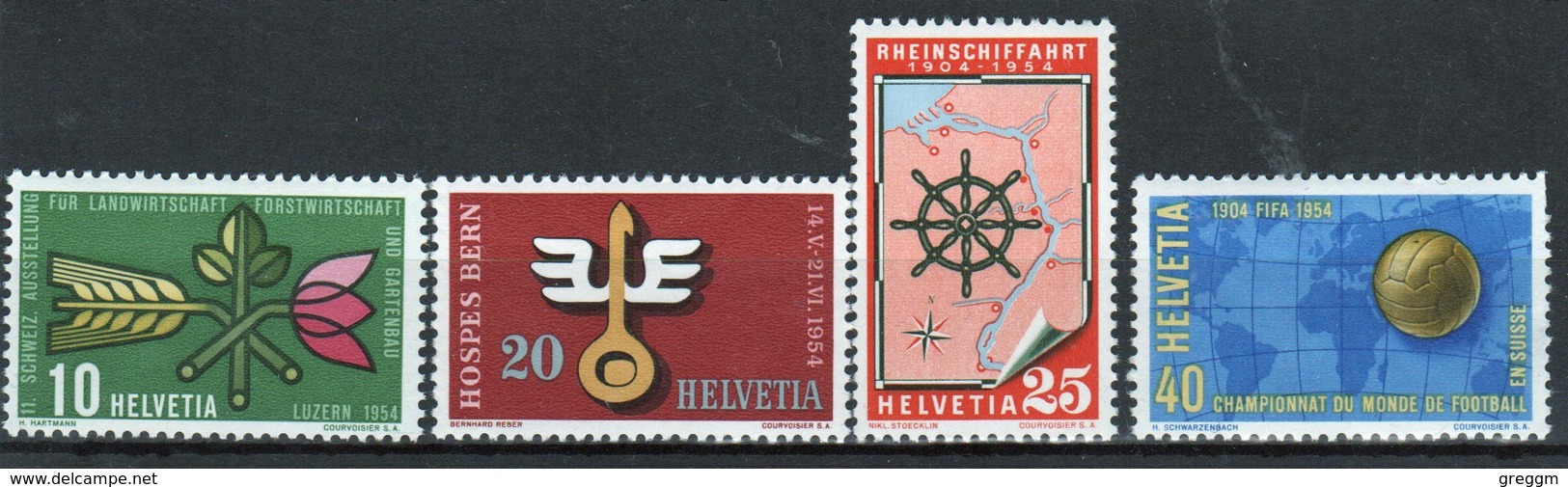Switzerland 1954 Set Of Stamps To Issued To Commemorate Publicity Issue. - Ungebraucht