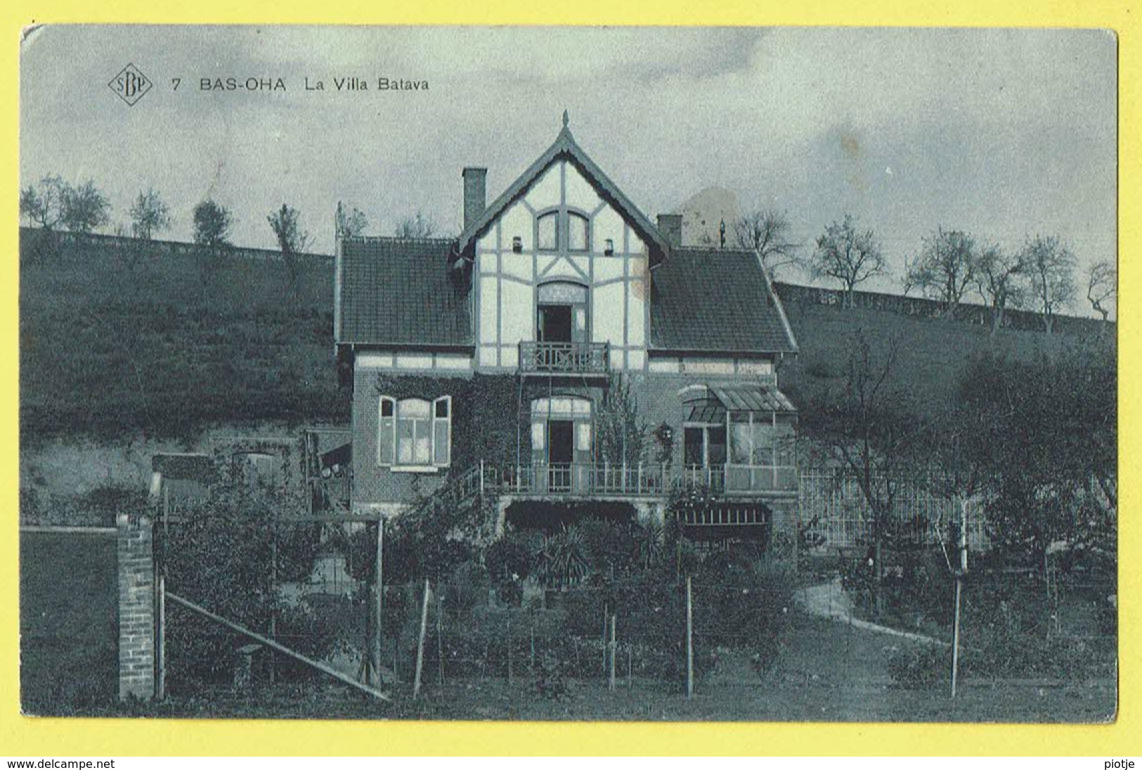 * Bas Oha (Wanze - Liège - La Wallonie) * (SBP, Nr 7) La Villa Batava, Unique, Canal, TOP, Rare, Prachtkaart, Zeldzaam - Wanze