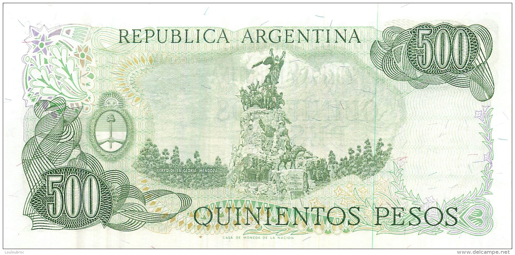 BILLET  ARGENTINE 500 PESOS - Argentine