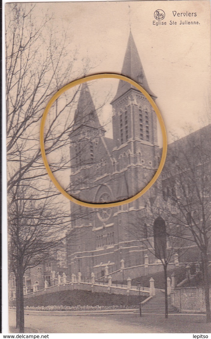 VERVIERS ACP "Eglise Ste Julienne  "Nels  Circulée En 1919  Voir Scans - Verviers
