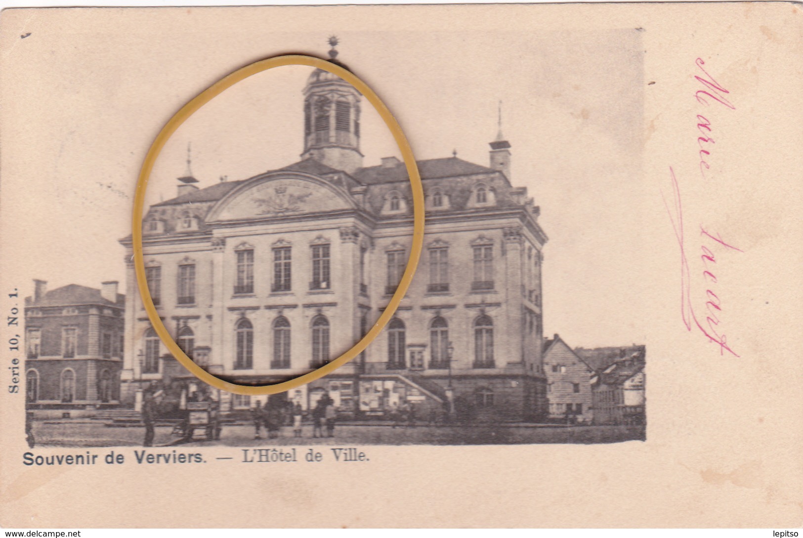 VERVIERS ACP  "L'Hôtel De Ville" Circulée En 1902  Voir Scans - Verviers