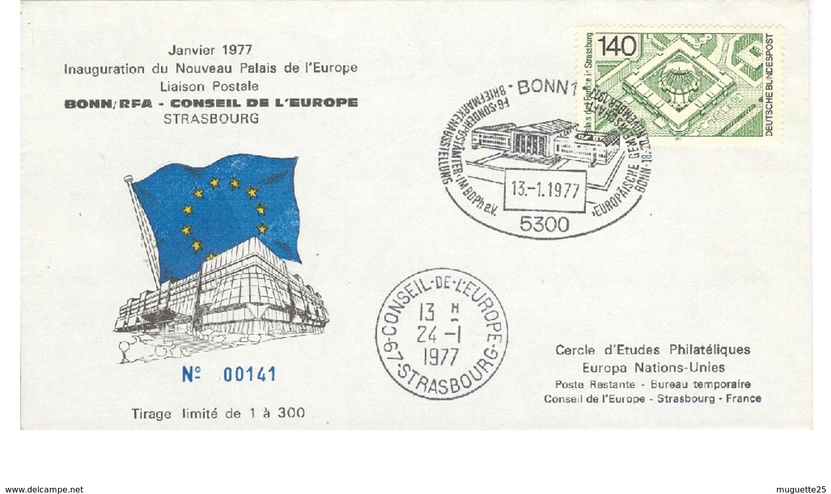 Inauguration Du Palais De L’Europe  STRASBOURG24-01-1977 - 1977