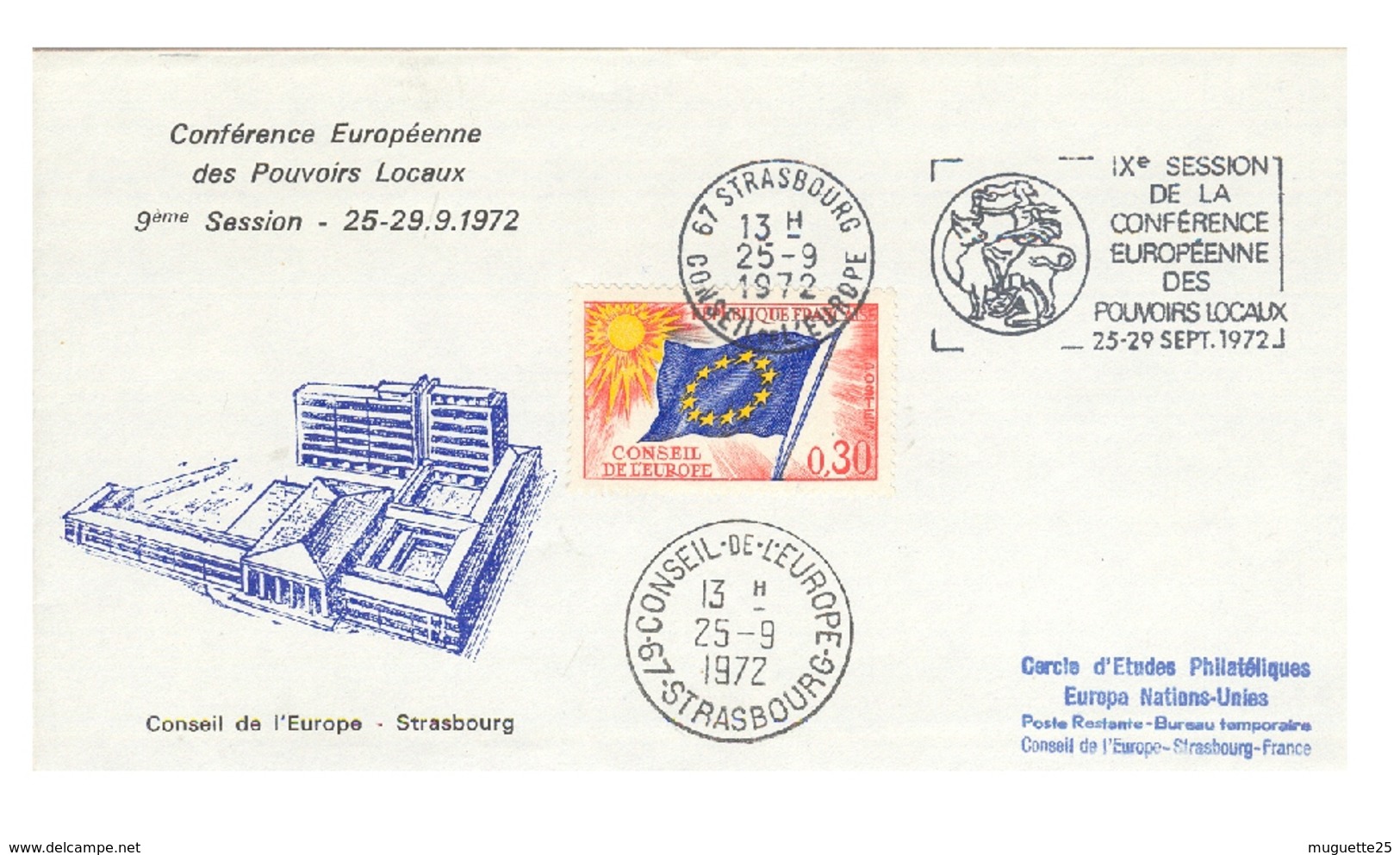 Conférence Européenne Des Pouvoirs Locaux  9° Session  STRASBOURG 25-29  Septembre 1972 - 1972