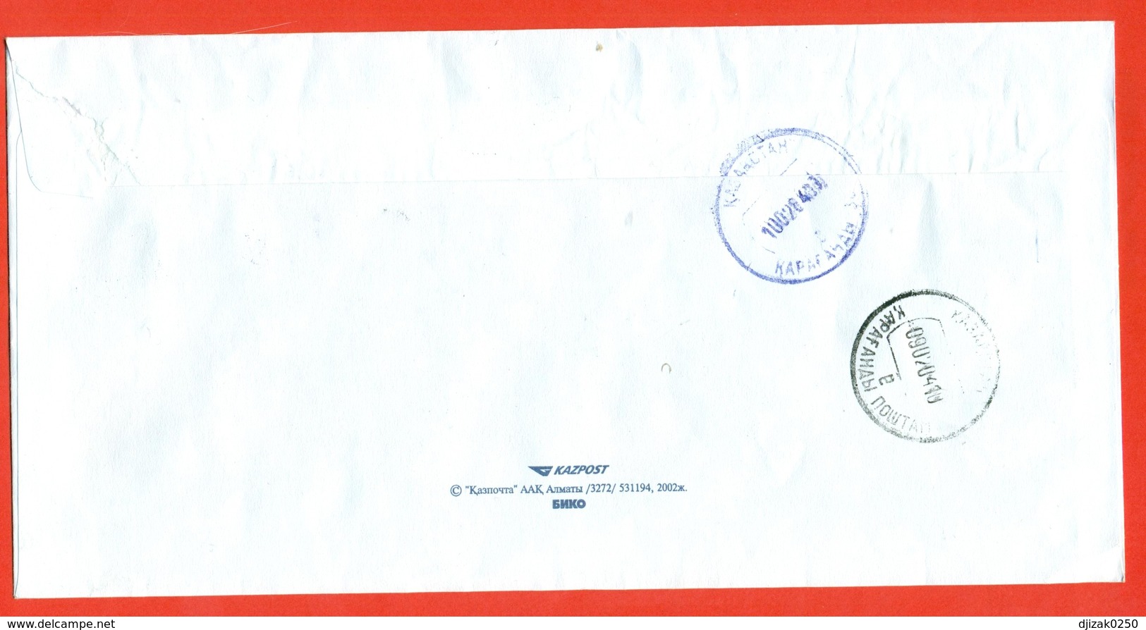 Kazakhstan 2004.Space. Registered Envelope Passed The Mail. - Kasachstan