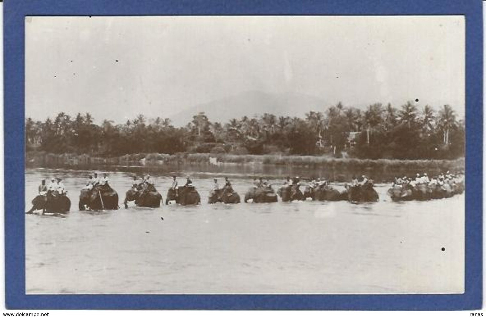 CPA éléphant Inde India Asie Carte Photo RPPC - Elephants