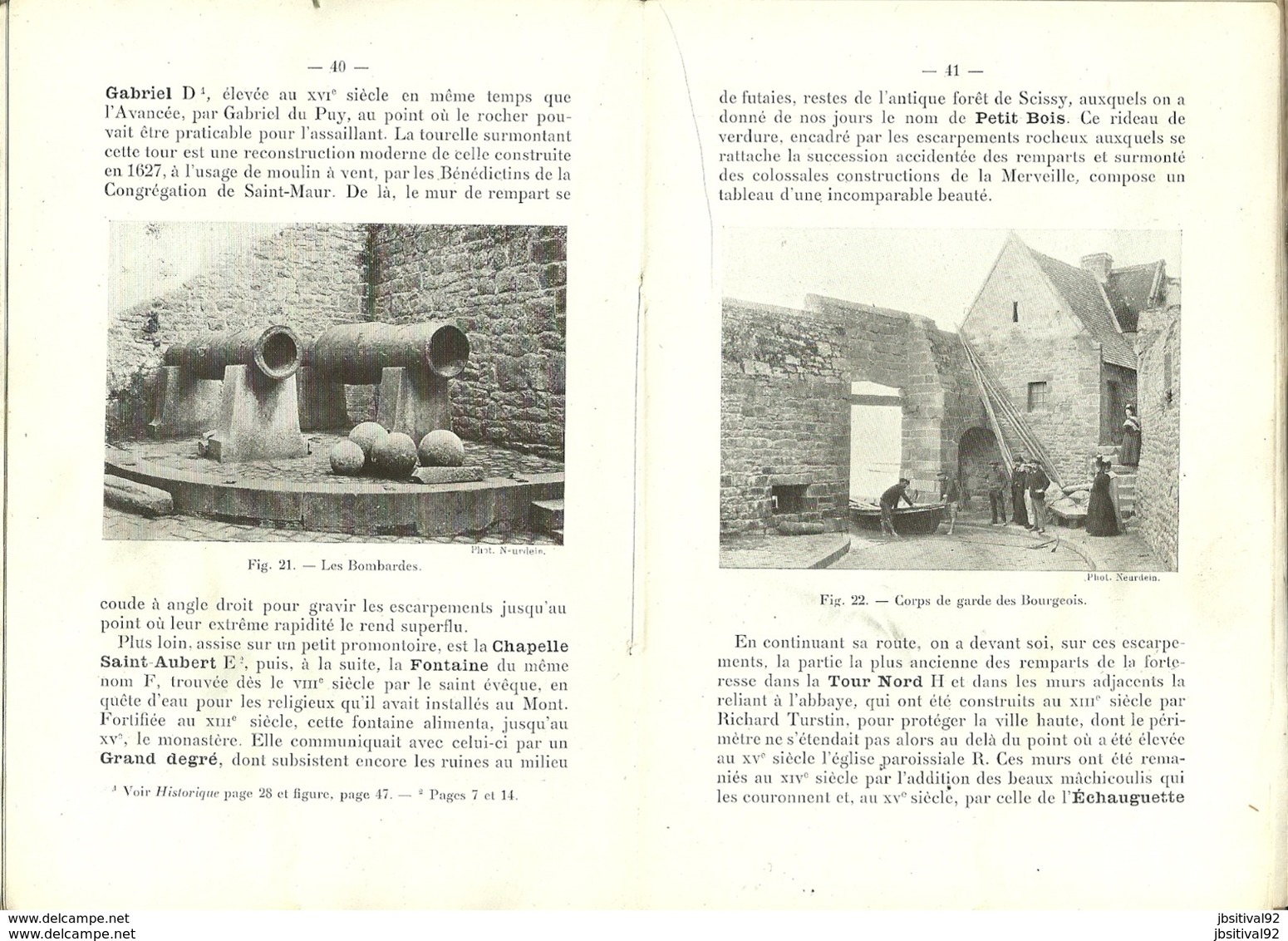 Guide Du Visiteur MONT ST SAINT MICHEL Mr PAUL GOUT Architecte En Chef Des Monuments Historiques Librairie  ARMAND COLIN - 1901-1940