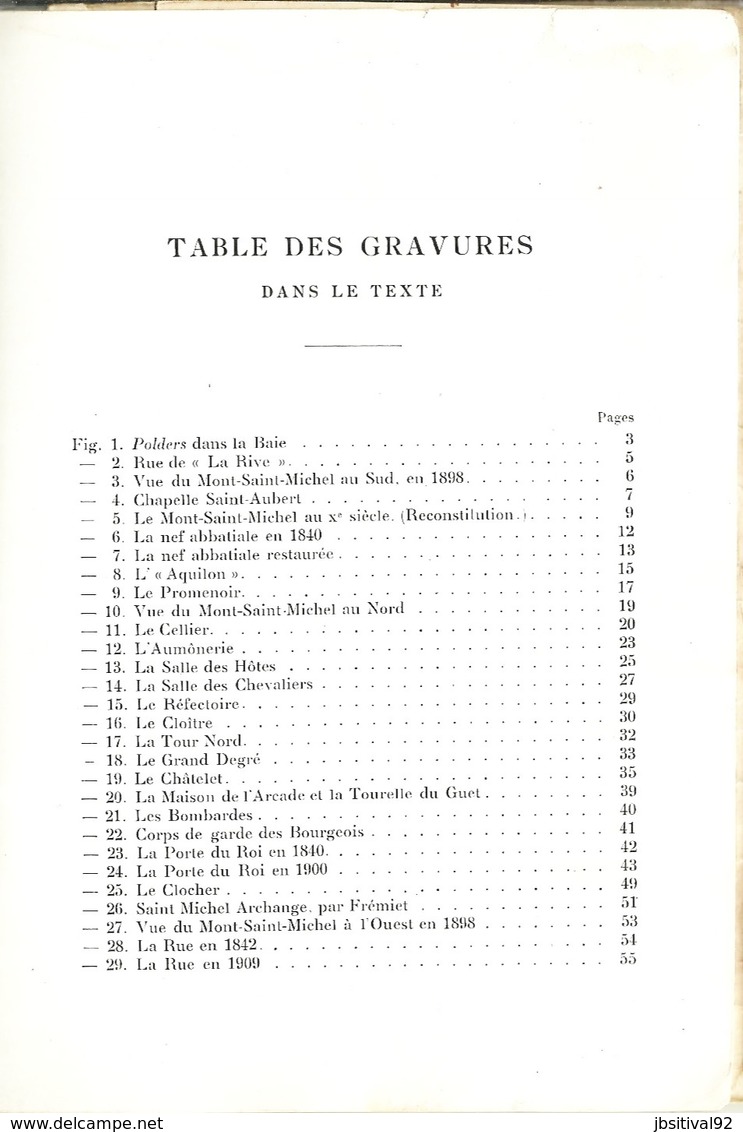 Guide Du Visiteur MONT ST SAINT MICHEL Mr PAUL GOUT Architecte En Chef Des Monuments Historiques Librairie  ARMAND COLIN - 1901-1940