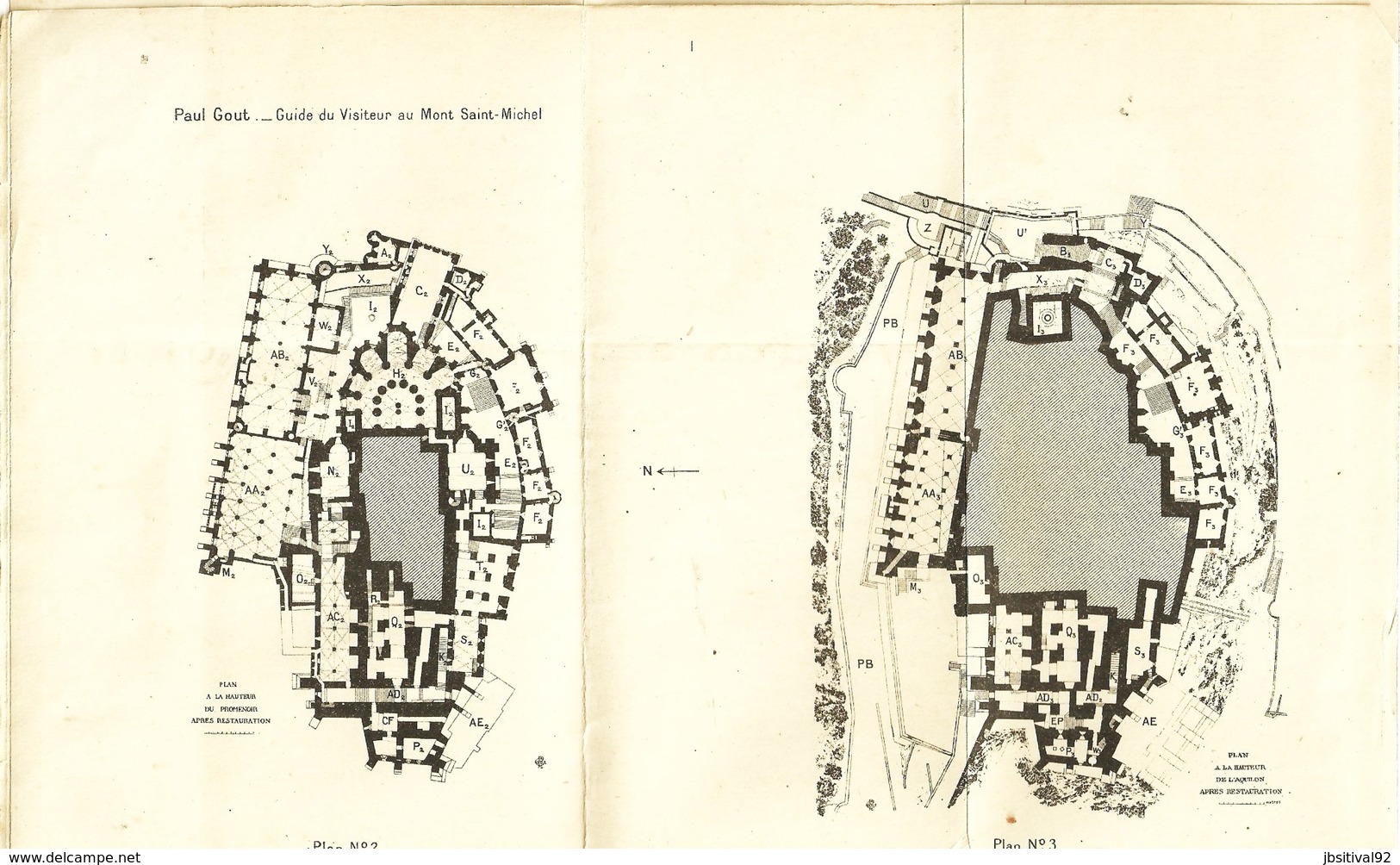 Guide du Visiteur MONT ST SAINT MICHEL Mr PAUL GOUT Architecte en Chef des Monuments Historiques Librairie  ARMAND COLIN