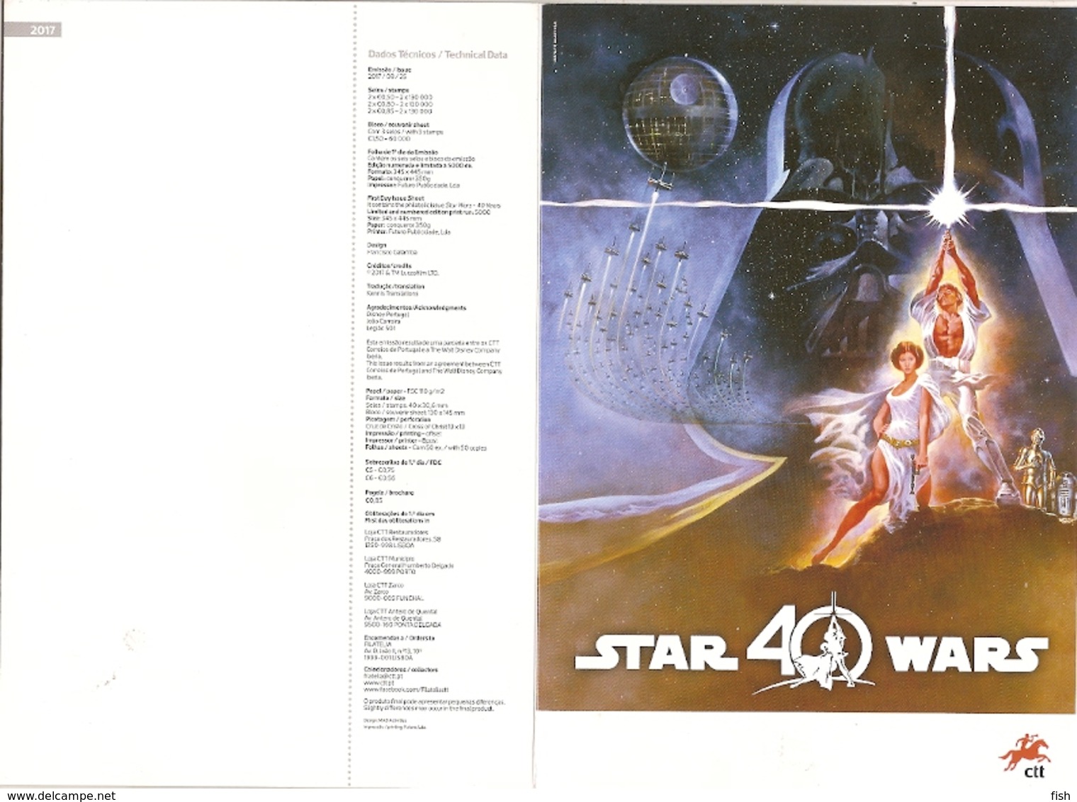 Portugal ** & 40 Anos Star Wars 2017 (789) - Booklets