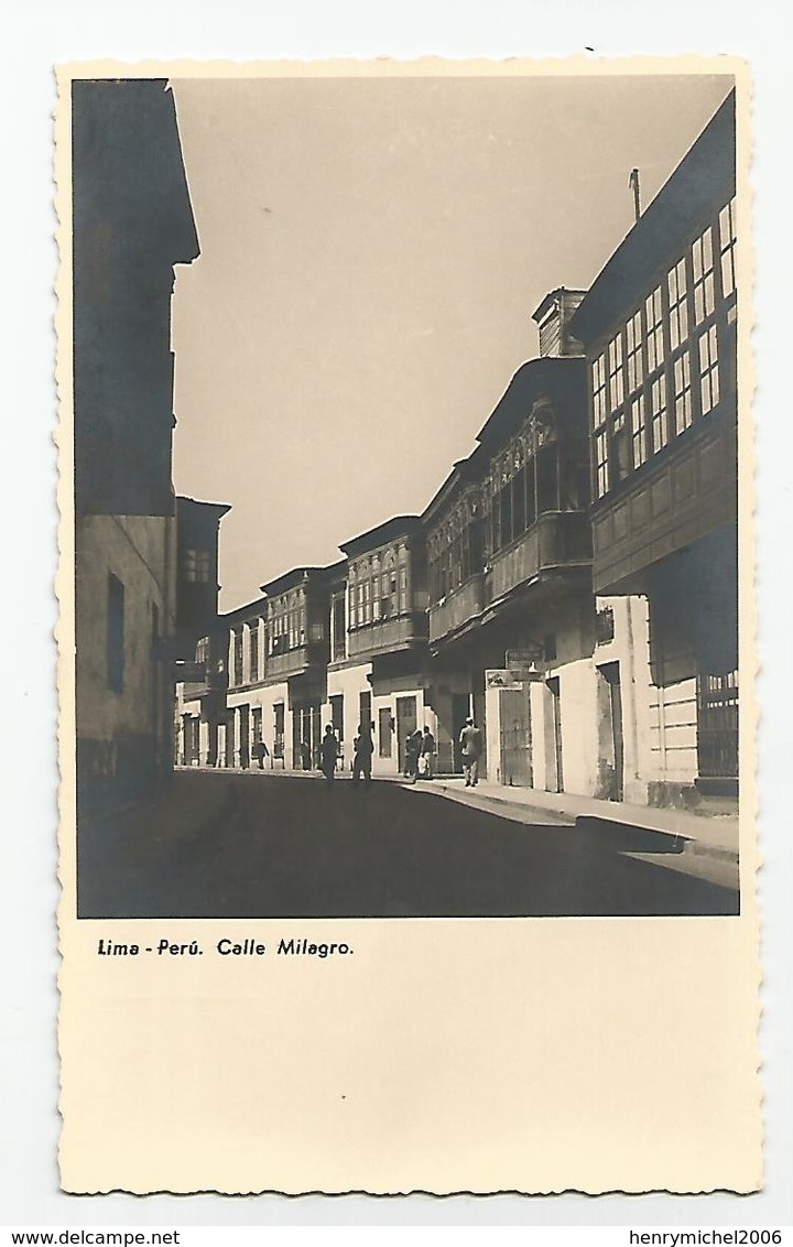 Pérou Peru - Lima Calle Milagro Carte Photo De Udo Schack - Pérou