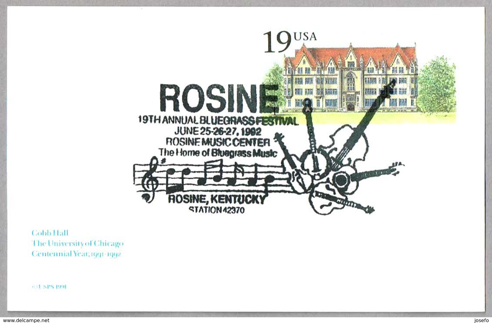 19th ANNUAL BLUEGRASS FESTIVAL - Musical Instruments - Intrumentos Musicales. Rosine KY 1992 - Música