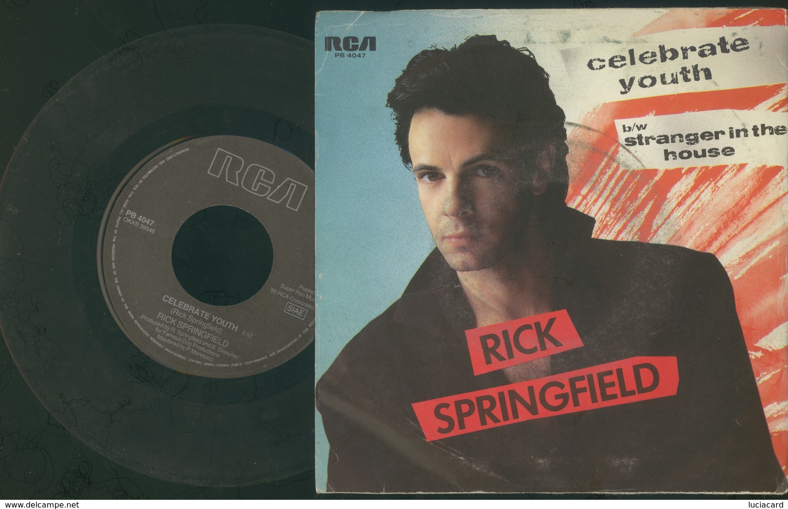 RICK SPRINGFIELD-CELEBRATE YOUTH -DISCO VINILE 45 GIRI "7 - Altri - Inglese