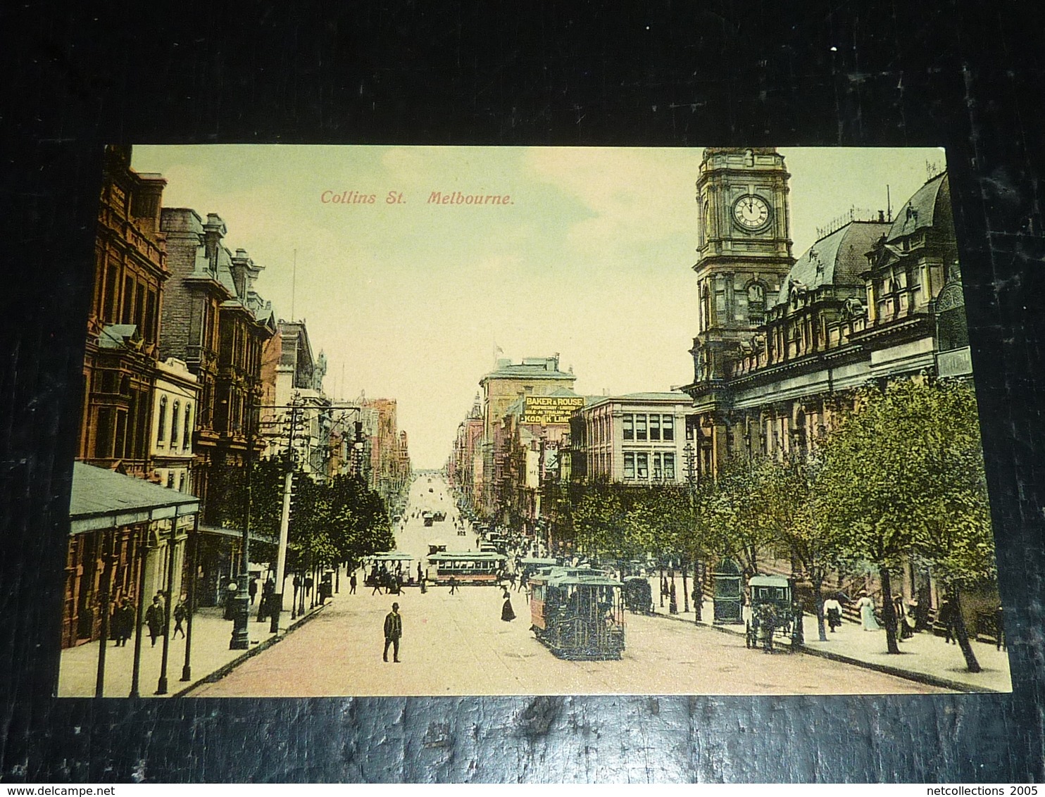 MELBOURNE ENSEMBLE DE 12 CARTES POSTALES RUE ANIMEE TRAMWAYS... - ETRANGER OCEANIE (AC)