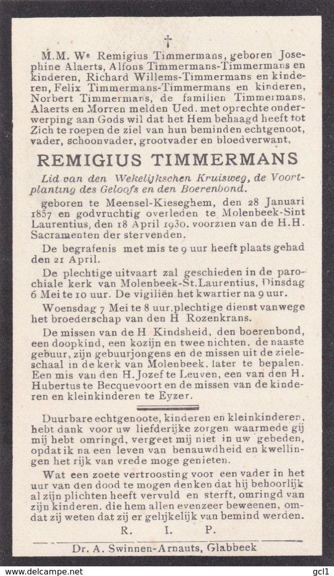Molenbeek - Wersbeek - Remigius Timmermans 1857 - 1930 - Bekkevoort