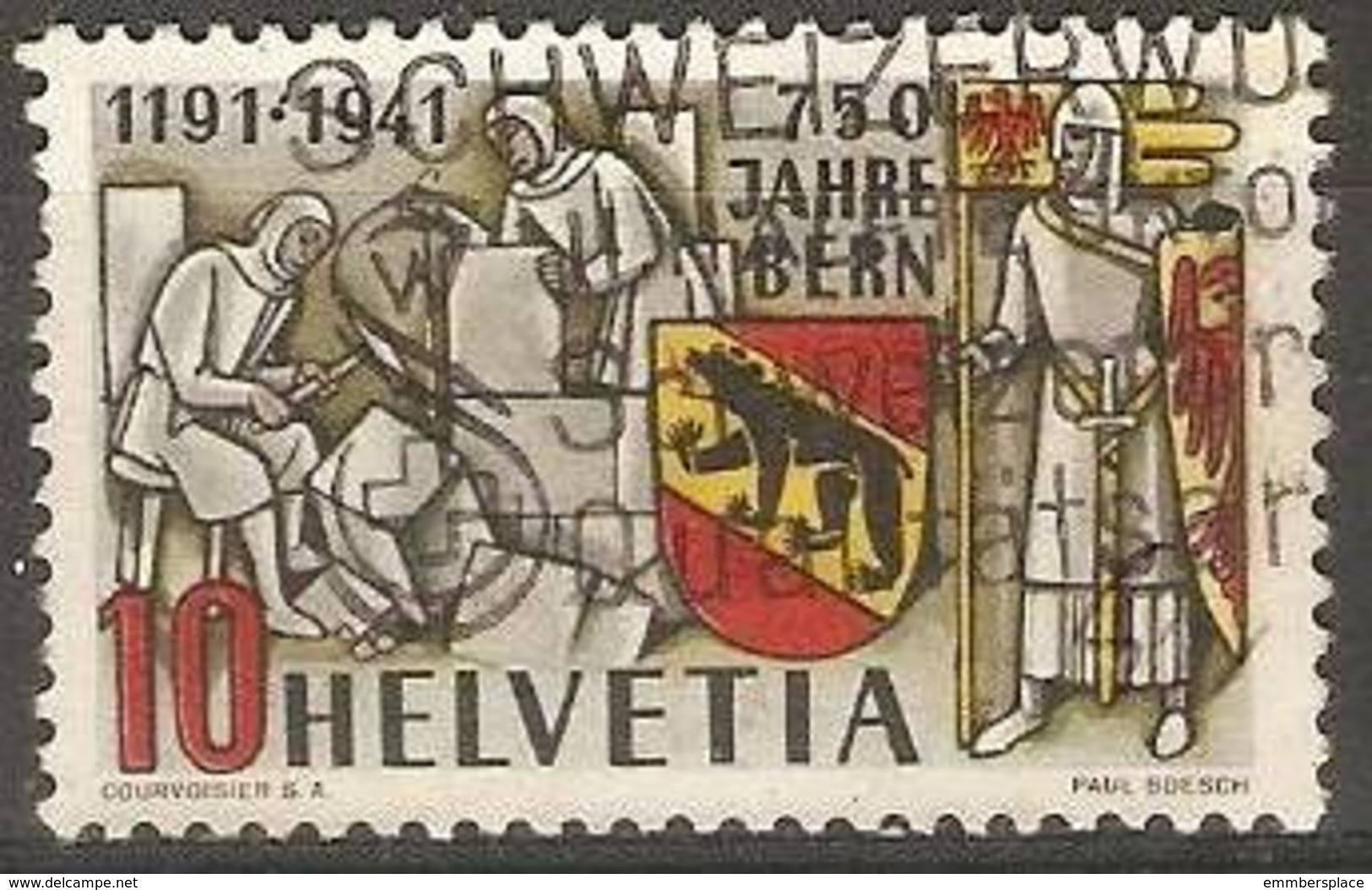 Switzerland - 1941 Bern Anniversary 10c Used   SG 426 - Used Stamps