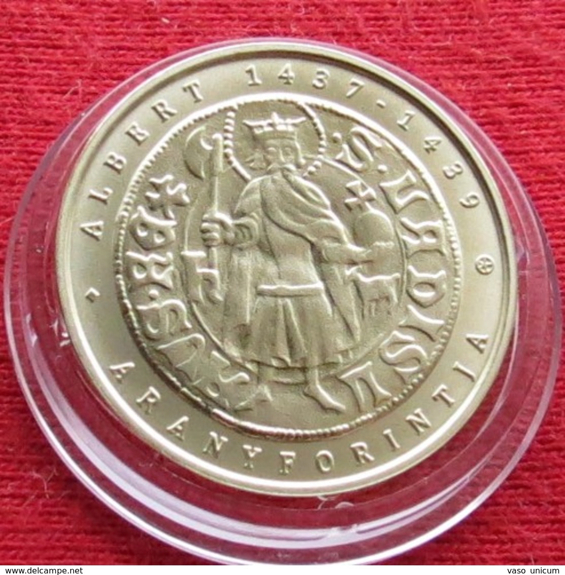 Hungria Hungary 2000  Forint 2018  Coin Gold Florin Of Albert Habsburg - Hongrie