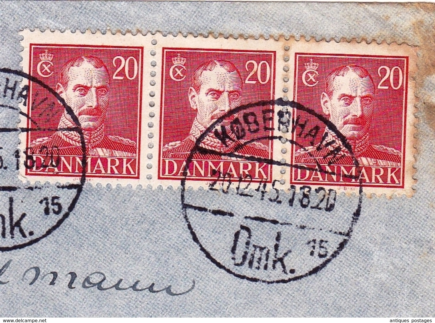 Lettre Copenhague Julen 1945 København Danemark Kongeriget Danmark Washington USA - Briefe U. Dokumente