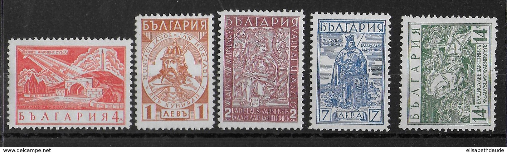 BULGARIE - 1935 - YVERT N°264/268 ** MNH - COTE  = 63 EUR. - Neufs