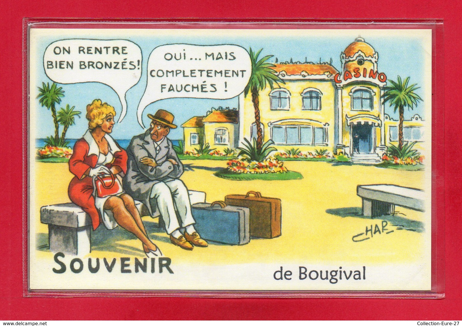 78-CARTE POSTALE HUMOURISTIQUE " BOUGIVAL " - Autres & Non Classés