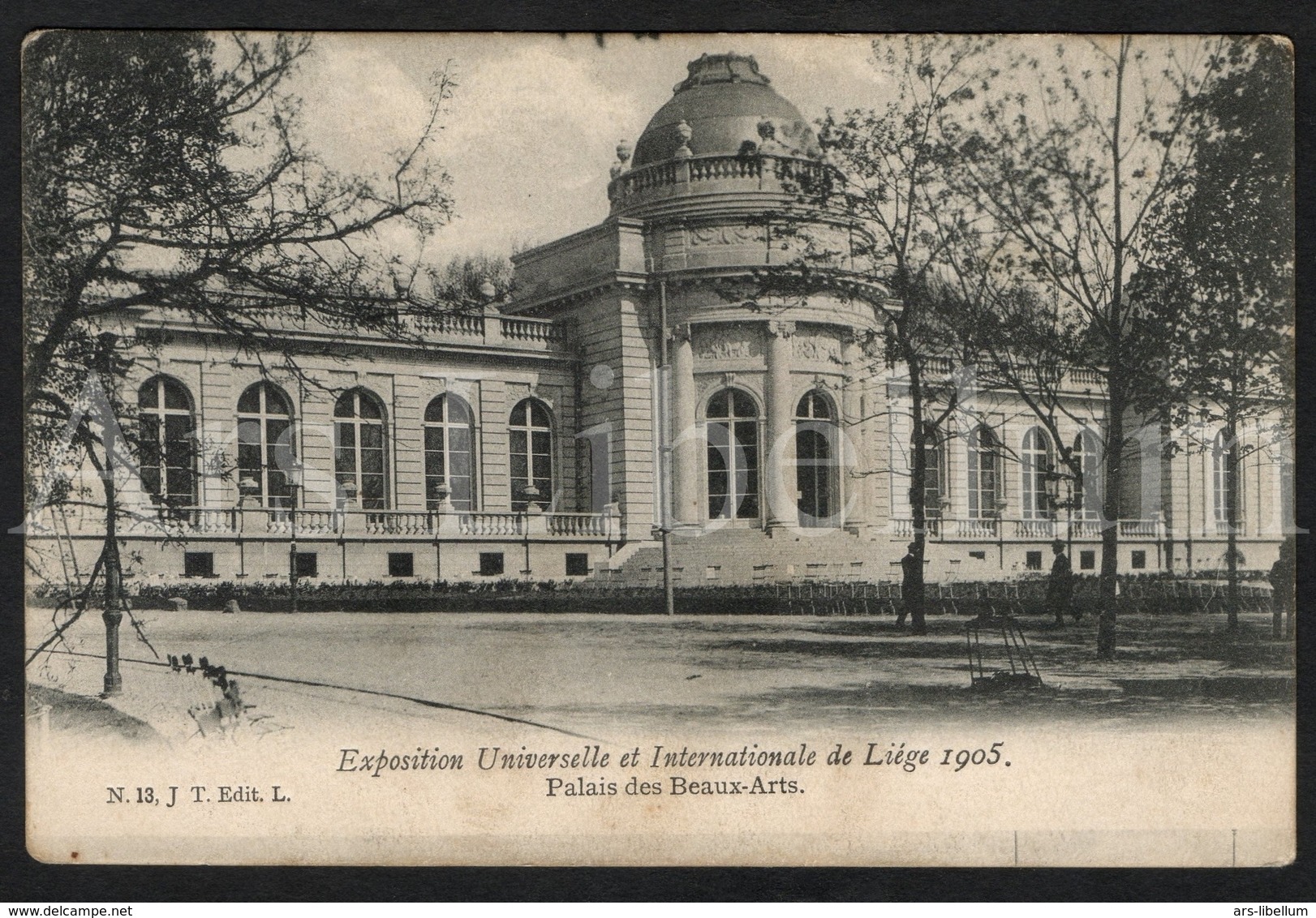 Postkaart / Postcard / 2 Scans / Liège / Exposition Universelle Et Internationale / 1905 / Palais Des Beaux-Arts - Liège