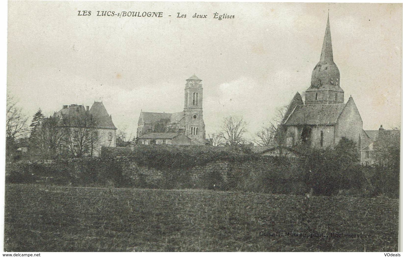 CPA - France - (85) Vendée - Les Lucs Sur Boulogne - Les Deux Eglises - Les Lucs Sur Boulogne