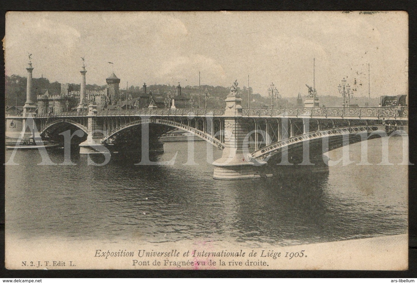 Postkaart / Postcard / 2 Scans / Liège / Exposition Universelle Et Internationale / 1905 / Pont De Fragnée - Luik