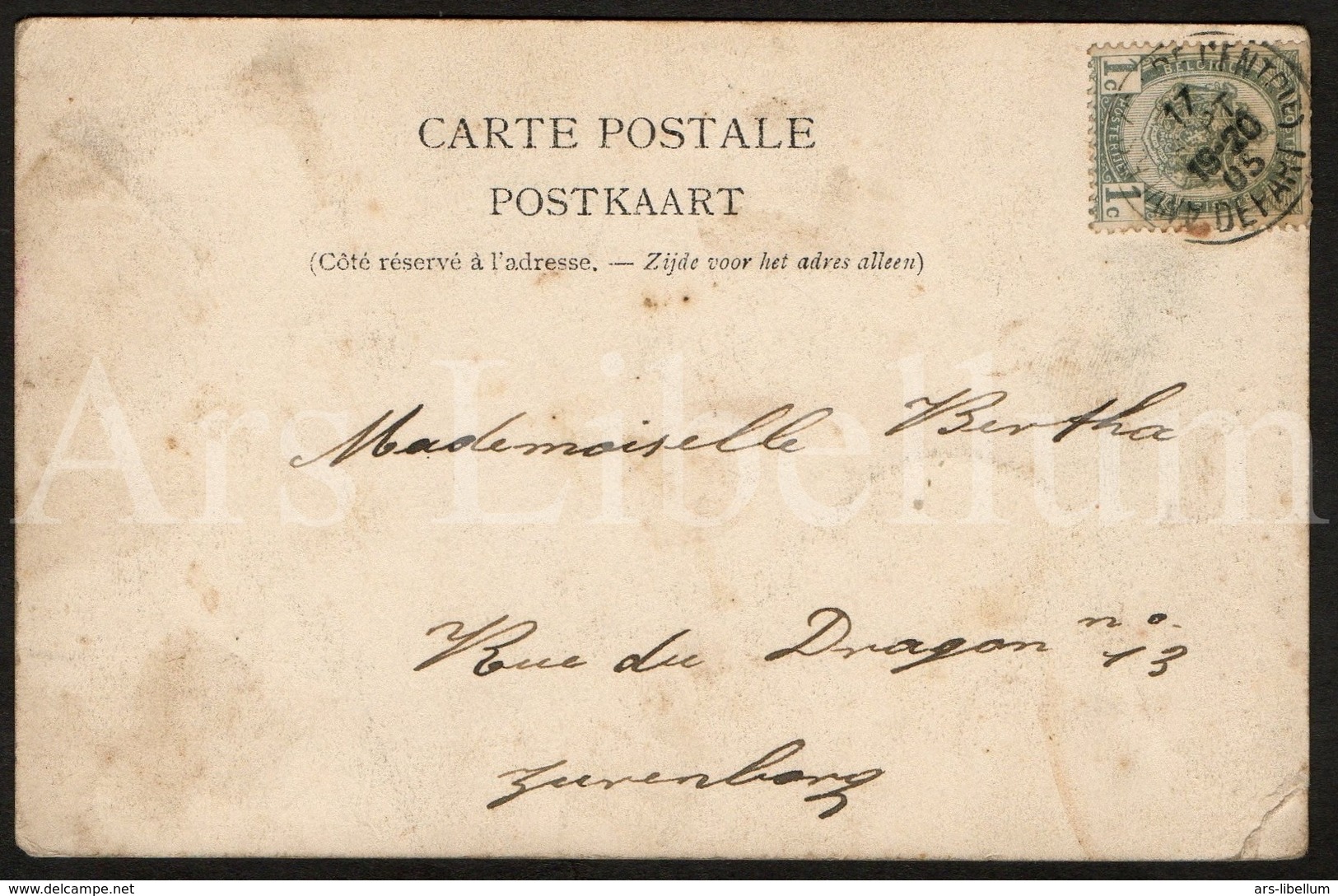 Postkaart / Postcard / 2 Scans / Liège / Exposition Universelle Et Internationale / 1905 / Pavillon Des Eaux Et Forets - Luik