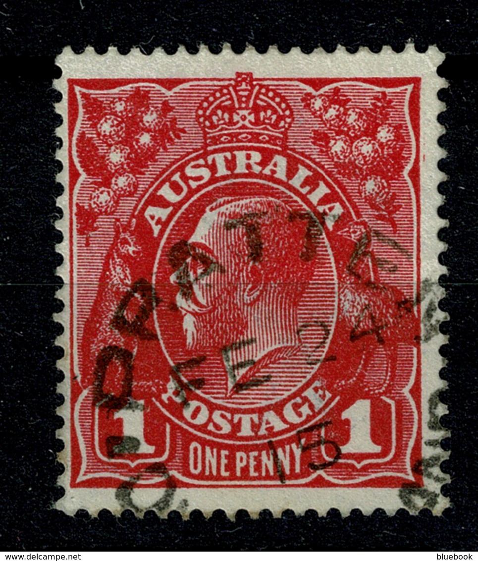 Ref 1232 - 1915 Australia 1d KGV Stamp - Scarce Cancel Postmark - Pratten Queensland - Postmark Collection