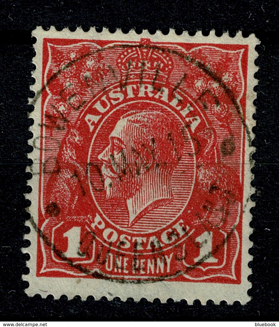 Ref 1232 - 1915 Australia 1d KGV Stamp - Scarce Cancel Postmark - Bowenville Queensland - Marcofilie