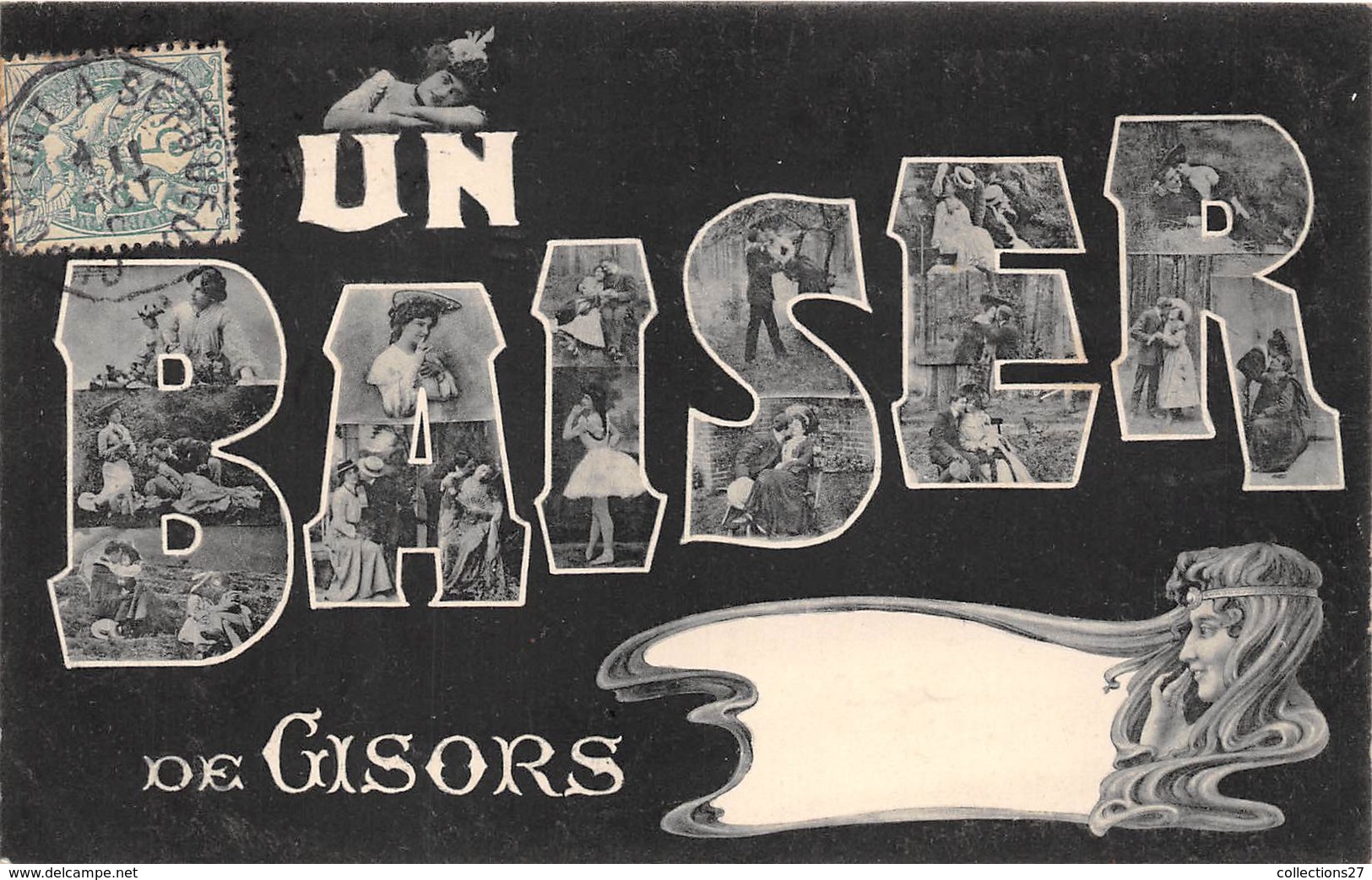 27-GISORS- UN BAISER - Gisors