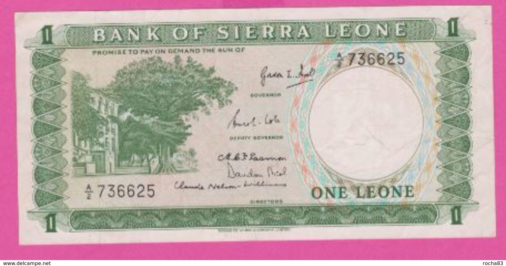 Billet - SIERRA LEONE - 1 Leone De ( 1964 ) Péfix A/2 - Pick 1 - Sierra Leone