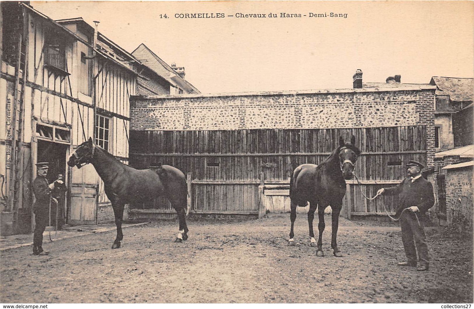 27-CORMEILLES- CHEVAUX DU HARAS - DEMI-SANG - Autres & Non Classés