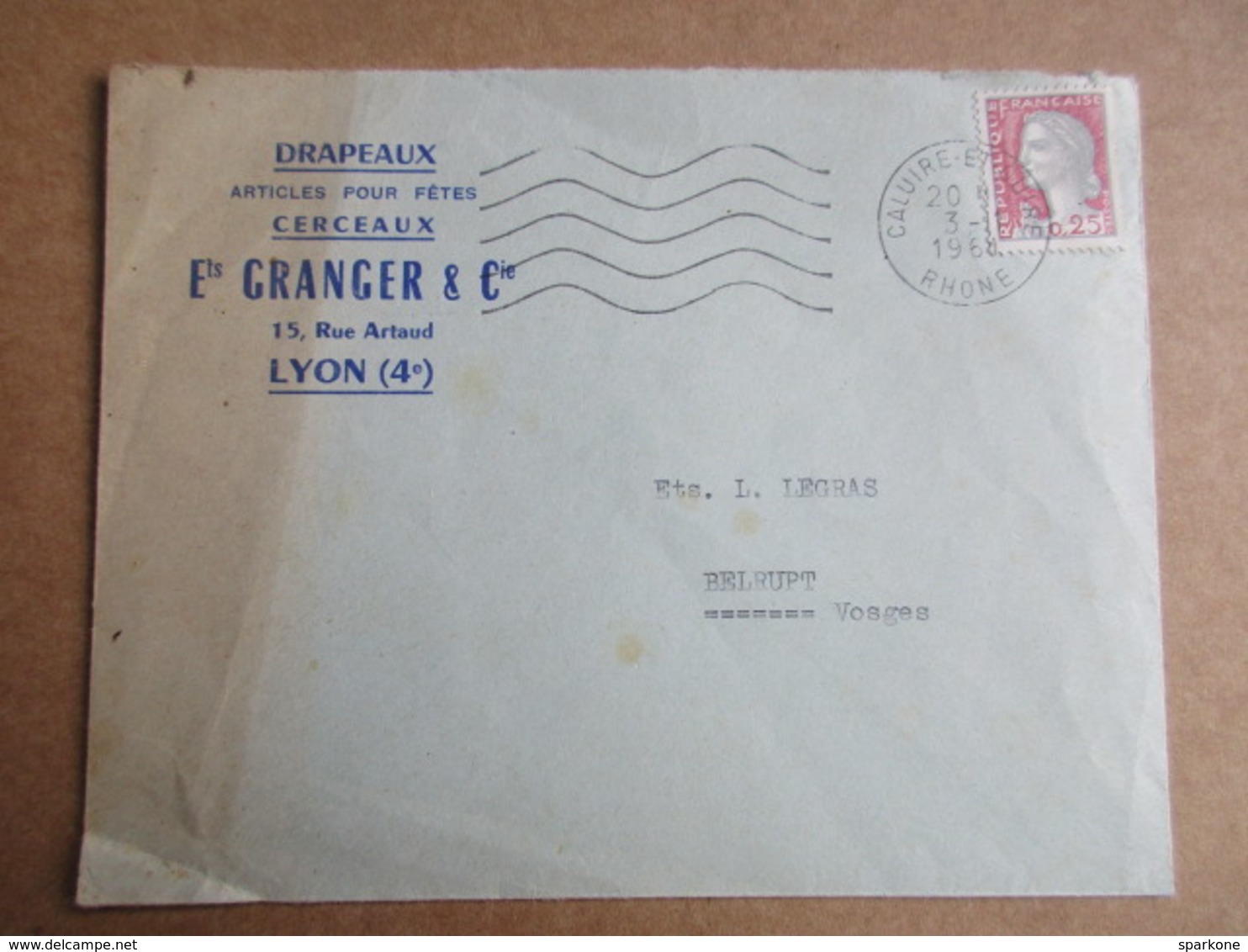Enveloppe Avec Entête -  Ets Granger & Cie - Drapeaux... - 1961-....