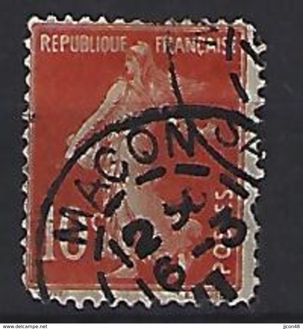 France 1906  Semeuse (o) Yvert 135 /138 "Cachet MACON" - 1903-60 Sower - Ligned