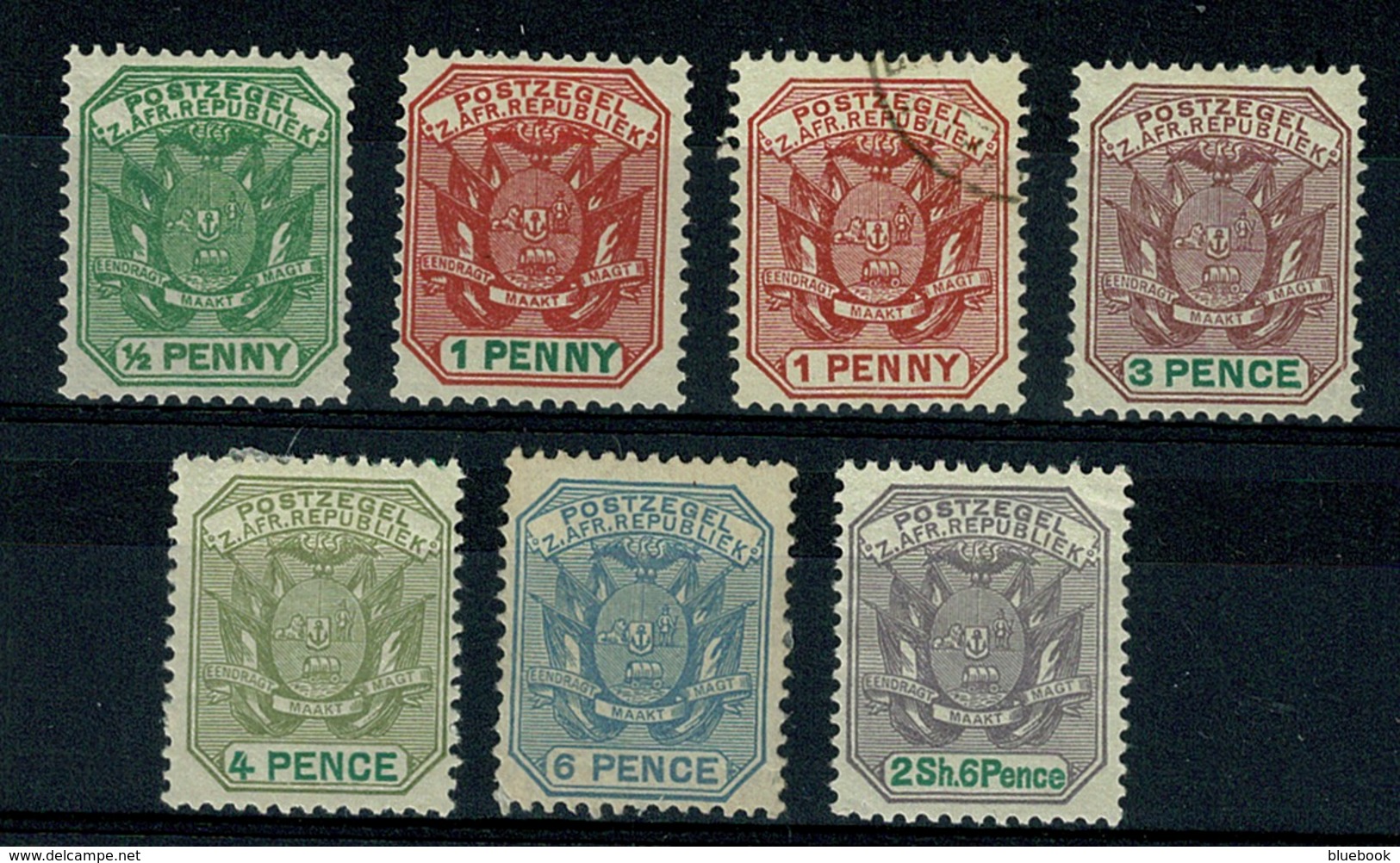 Ref 1233 - 1895 / 1896 - South Africa Transvaal Stamps - Transvaal (1870-1909)