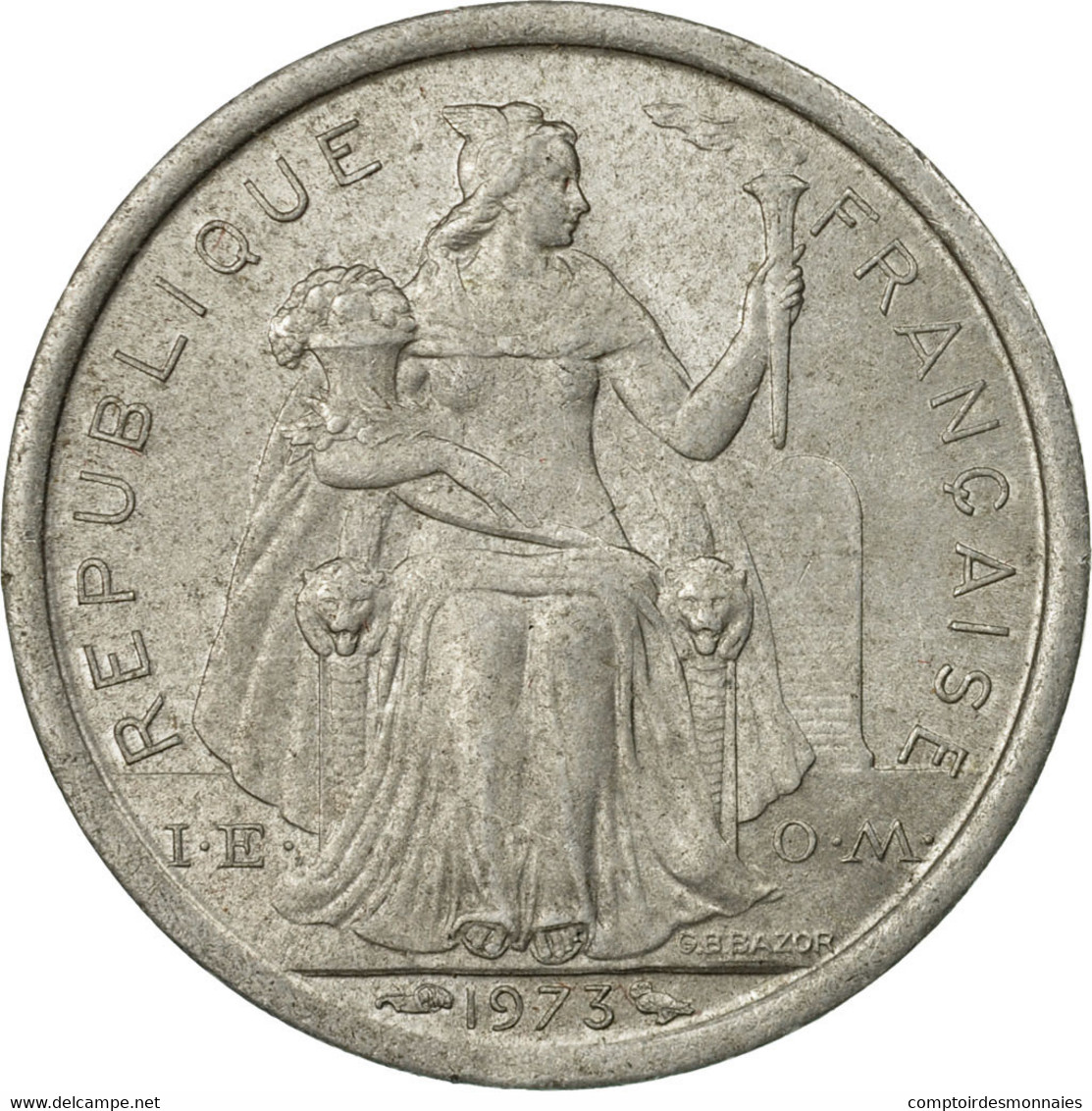 Monnaie, Nouvelle-Calédonie, Franc, 1973, Paris, TB+, Aluminium, KM:10 - Nouvelle-Calédonie