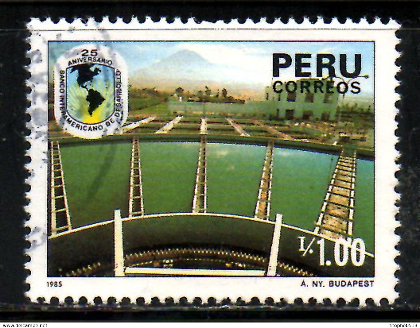 PEROU. N°837 Oblitéré De 1986. Banque Interaméricaine De Développement. - Peru