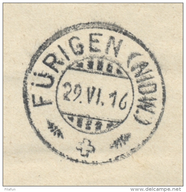 Schweiz - 1916 - POW-cover From BUOCHS To Fürigen And Stansstad - Documenten