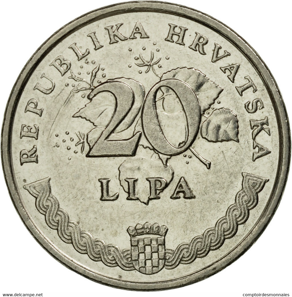 Monnaie, Croatie, 20 Lipa, 1995, TTB, Nickel Plated Steel, KM:7 - Croatie