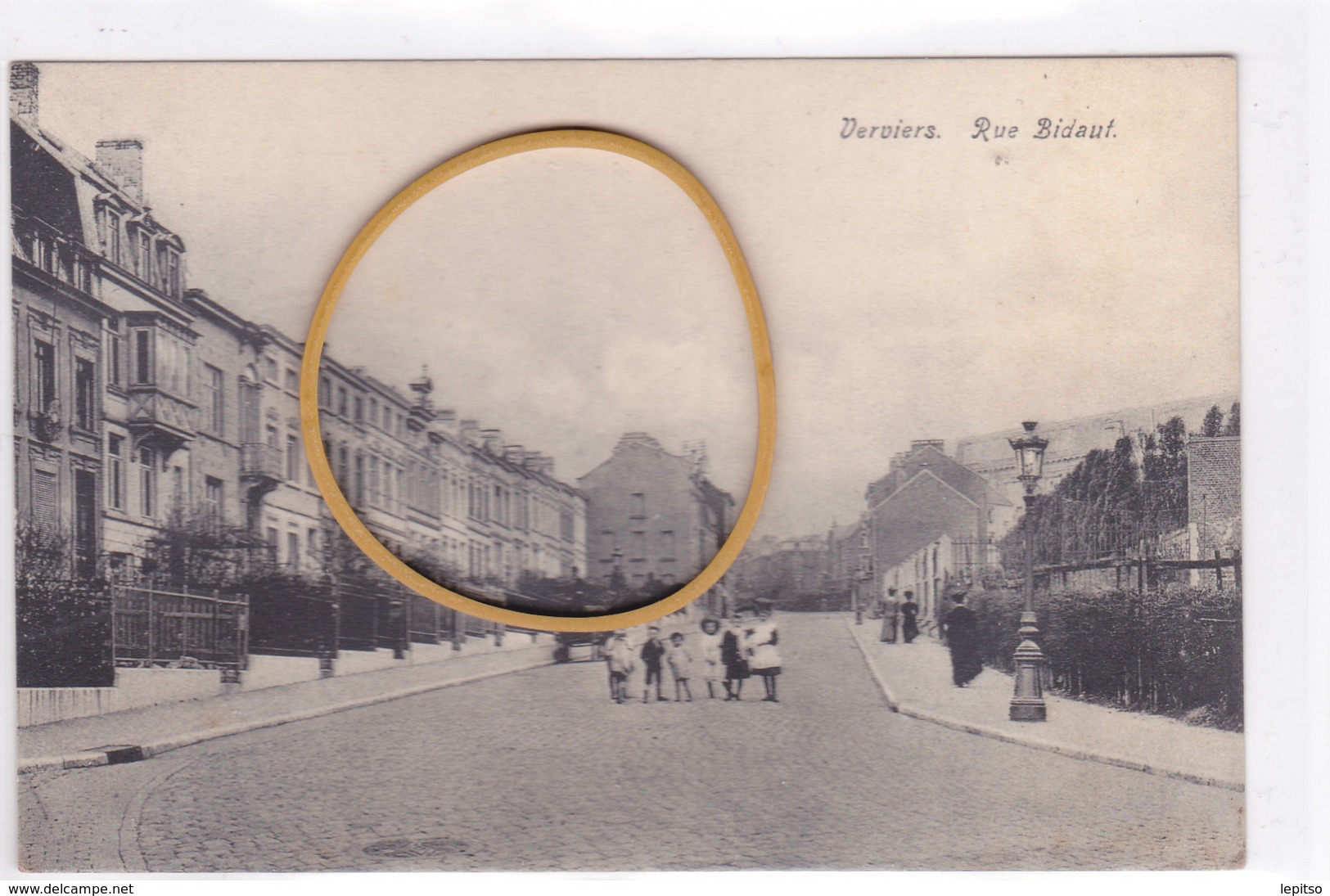 VERVIERS ACP "Rue Bidault" Circulée En 1909    Voir Scans - Verviers
