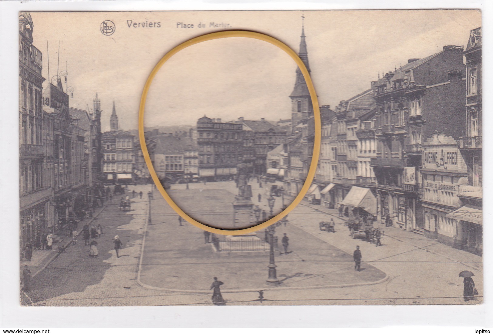 VERVIERS ACP "Place Du Martyr" Circulée En 1911    Voir Scans - Verviers