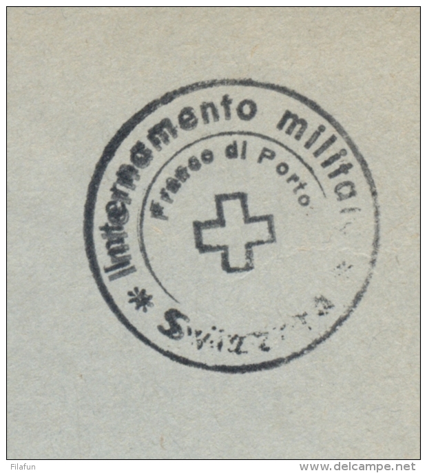Schweiz - 1945 - Internamento Militar Swizzeria - Cover From Lucerna To Red Cross In Geneve - Documenten