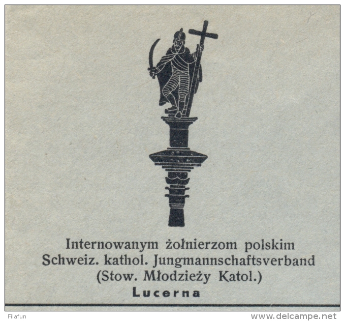 Schweiz - 1945 - Internamento Militar Swizzeria - Cover From Lucerna To Red Cross In Geneve - Documenten