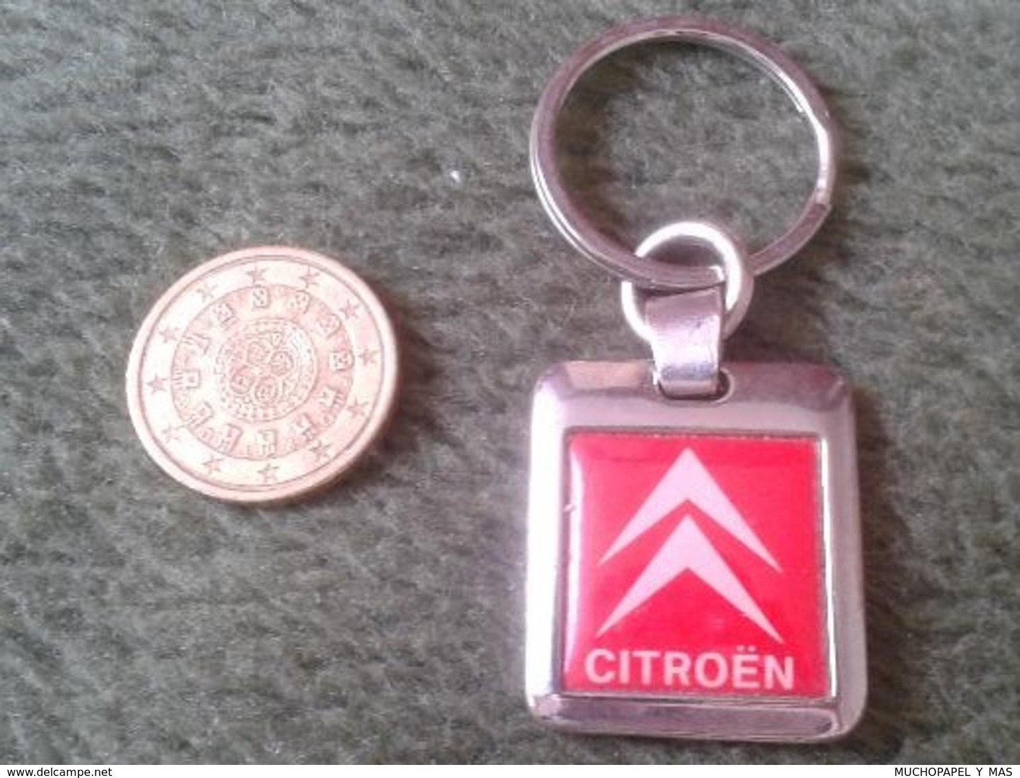 SPAIN LLAVERO OLD KEYRING KEYCHAIN PORTE-CLÉS COCHES AUTO COCHE CAR VOITURE METÁLICO MARCA CITROEN CITROËN ÉCIJA CARS - Otros & Sin Clasificación